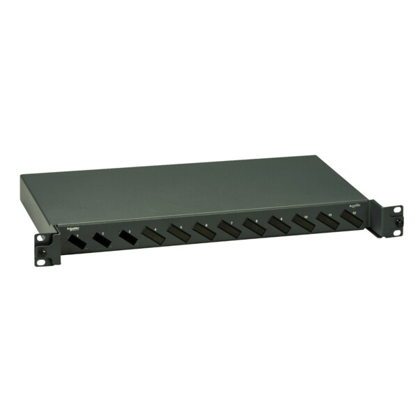 Actassi - panneau fibre 1u 24 fibres pour 12 sc duplex - à équiper - Schneider Electric - ACTFM1UBSC24U