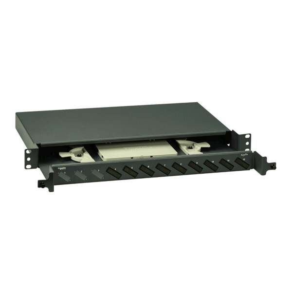 Actassi - panneau fibre 1u 24 fibres pour 12 sc duplex - à équiper - Schneider Electric - ACTFM1UBSC24U