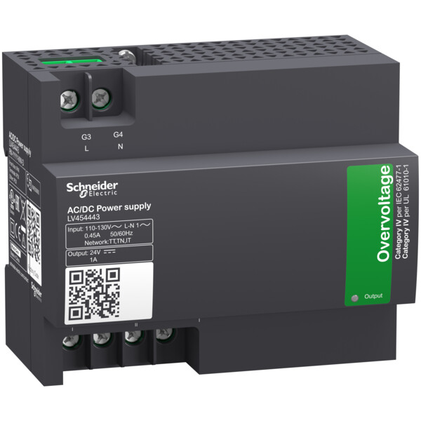 Compact - module d'alimentation électrique externe 24vcc - ad - 110/130vca - Schneider Electric - LV454443
