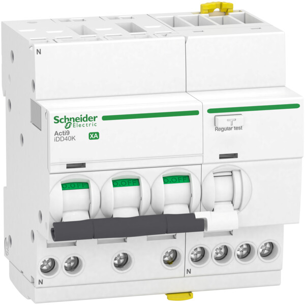 Acti9 idd40k xa - disjoncteur différentiel auto - 3p+n c 16a 4500a/4,5ka 30ma ac - Schneider Electric - A9DS1716
