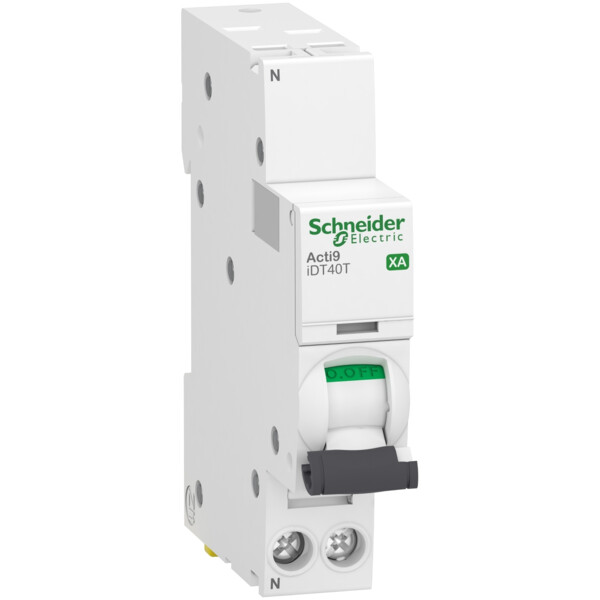 Acti9 idt40t xa - disjoncteur modulaire - auto/vis - 1p+n 25a courbe c - 6ka - Schneider Electric - A9PA2625