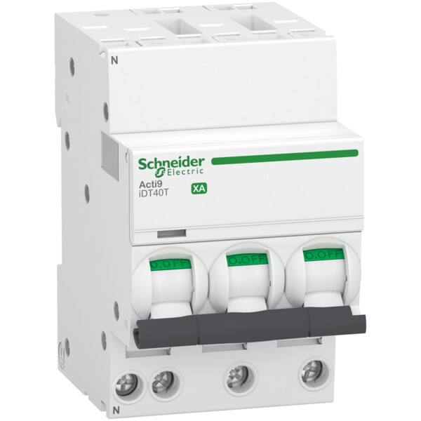 Acti9 idt40t xa - disjoncteur modulaire - auto/vis - 3p+n 20a courbe c - 6ka - Schneider Electric - A9PA2720