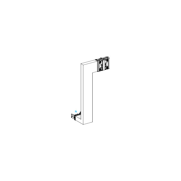 Canalis ksa - coude multiple 250a - vers bas & droite - a&c =250mm - b=250-750 - Schneider Electric - KSA250DMBK41A