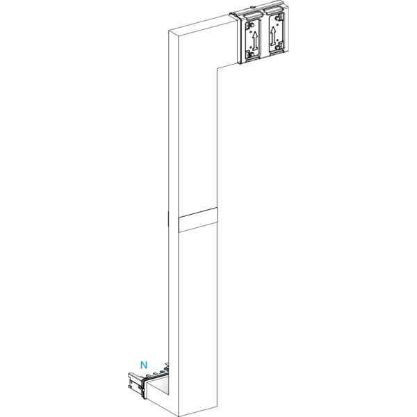Canalis ksa - coude mult. coupe feu 250a-vers bas & droite-a&c=250mm-b=700-1200 - Schneider Electric - KSA250DMBK41F