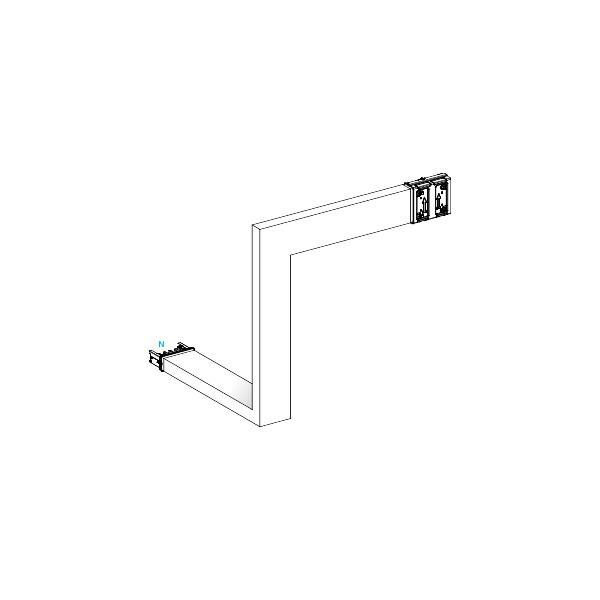 Canalis ksa - coude multiple 250a - vers bas & droite - 3 côtés ajust. 250-750mm - Schneider Electric - KSA250DMBK43A