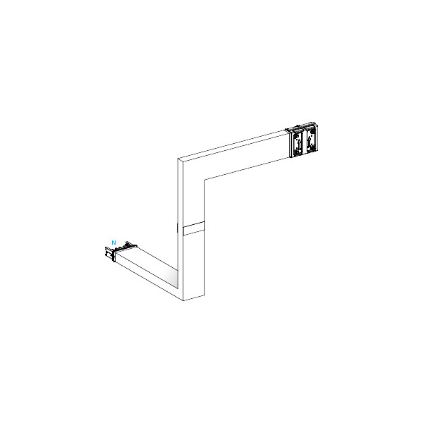 Canalis ksa - coude mult. coupe feu 250a - 3 côtés ajust. 250-750 ou 700-1200mm - Schneider Electric - KSA250DMBK43F