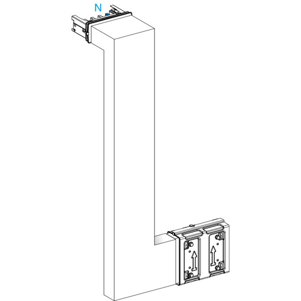 Canalis ksa - coude multiple 250a - vers haut & droite - a&c=250mm-b=250-750 - Schneider Electric - KSA250DMBL41A