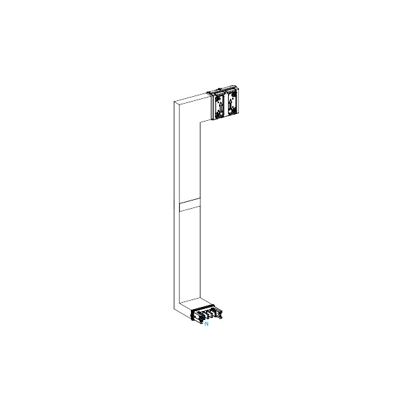 Canalis ksa - coude mult. coupe feu 250a -vers bas & gauche-a&c=250mm-b=700-1200 - Schneider Electric - KSA250DMCK41F
