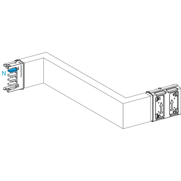 Canalis ksa - zed horiz. 250a - dr./gau. - a&c=250mm - b=250-750mm - Schneider Electric - KSA250DZCH41A