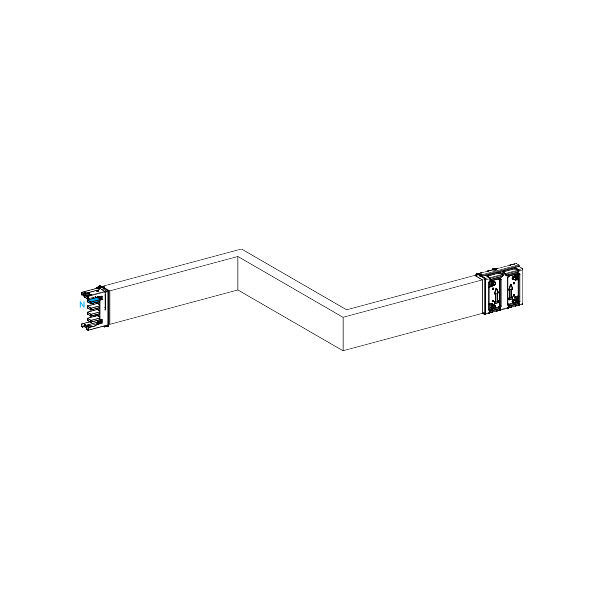 Canalis ksa - zed horiz. 250a - dr./gau. - 3 côtés ajustables 250-750mm  - Schneider Electric - KSA250DZCH43A