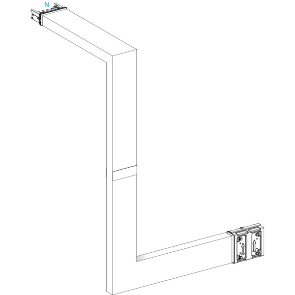 Canalis ksa - coude multiple coupe feu 400a - 3 côtés ajustables 250-750mm - Schneider Electric - KSA400DMBL43F