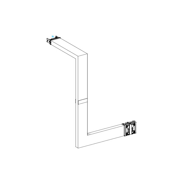 Canalis ksa - coude multiple coupe feu 400a - 3 côtés ajustables 250-750mm - Schneider Electric - KSA400DMBL43F