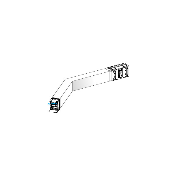 Canalis ksa - coude spé. horiz. 1000a - 95° à 175° - côtés 300 à 800mm - Schneider Electric - KSA1000DLC43B
