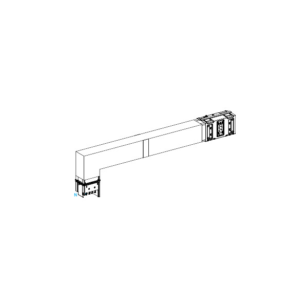 Canalis ksa - coude spéc. coupe feu 630a montage bas - a=700-1200mm-b=300mm - Schneider Electric - KSA630DLF42F