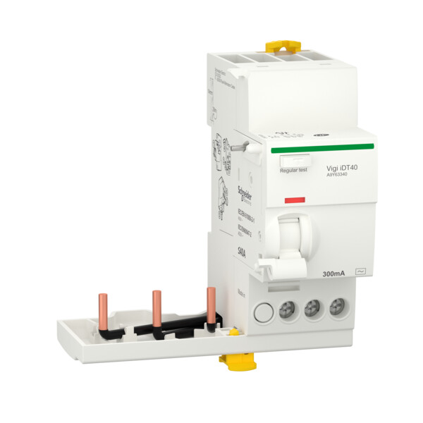 Acti9 idt40 - module différentiel vigi - départ idt40 - 3p 40a 300ma type ac - Schneider Electric - A9Y63340