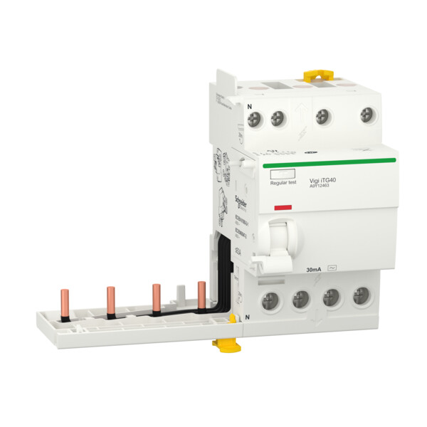 Acti9 itg40 - module différentiel vigi tête de groupe - 4p 63a 30ma type ac - Schneider Electric - A9Y12463