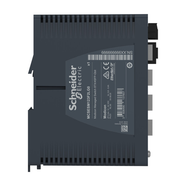 Modicon switch administré - 8 ports cuivre gigabit & 4 ports gigabit fibre - Schneider Electric - MCSESM123F2LG0