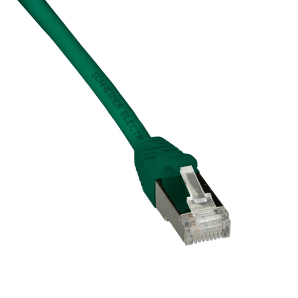 Actassi - cordon cl-mnc s/ftp 4 paires cat. 6a lszh - 0,5 mètre - vert - Schneider Electric - ACTPC6ASFLS05GR