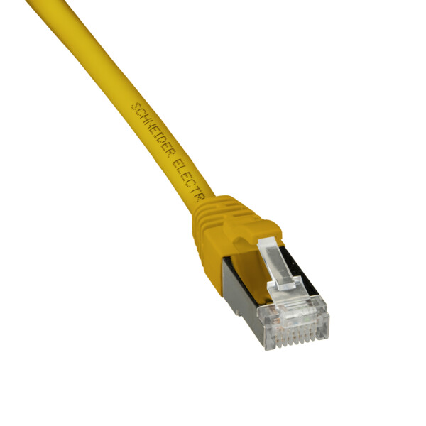 Actassi - cordon cl-mnc s/ftp 4 paires cat. 6a lszh - 0,5 mètre - jaune - Schneider Electric - ACTPC6ASFLS05YL