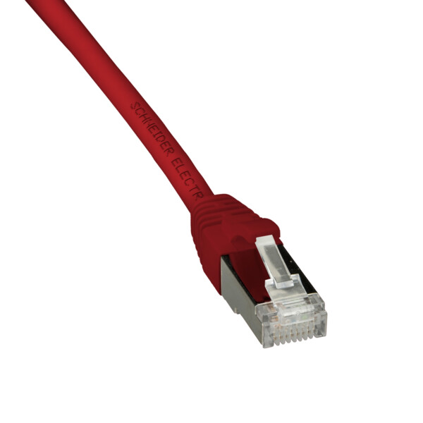 Actassi - cordon cl-mnc s/ftp 4 paires cat. 6a lszh - 1 mètre - rouge - Schneider Electric - ACTPC6ASFLS10RD