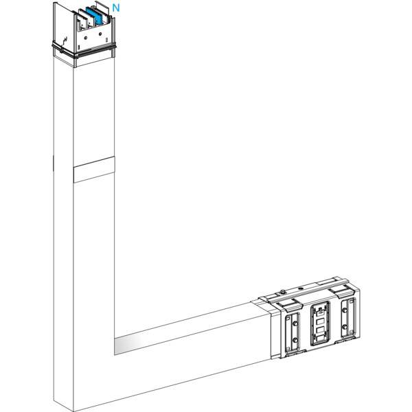 Canalis ml-coude 1000a sur mesure avec c canalis ml-coude 1000a sur mesur - Schneider Electric - KSA1000DLE4CFM