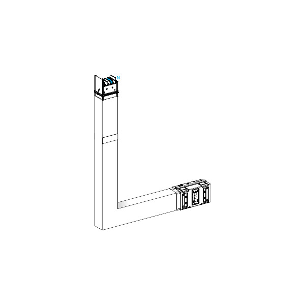 Canalis ml-coude 1000a sur mesure avec c canalis ml-coude 1000a sur mesur - Schneider Electric - KSA1000DLE4CFM