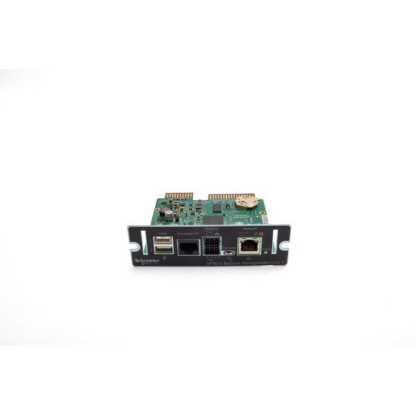Carte de communication - génération 3 - avec sonde de température - modbus - Schneider Electric - AP9643