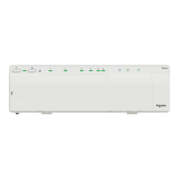 Wiser - actionneur de plancher chauffant hydraulique - 6 zones - 230v - Schneider Electric - CCTFR6600