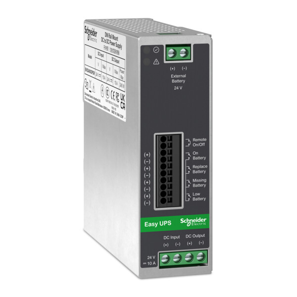 Easy ups 240v ac / 24v cc 10a montage sur rail din sans batterie - Schneider Electric - BVS240XDPDR