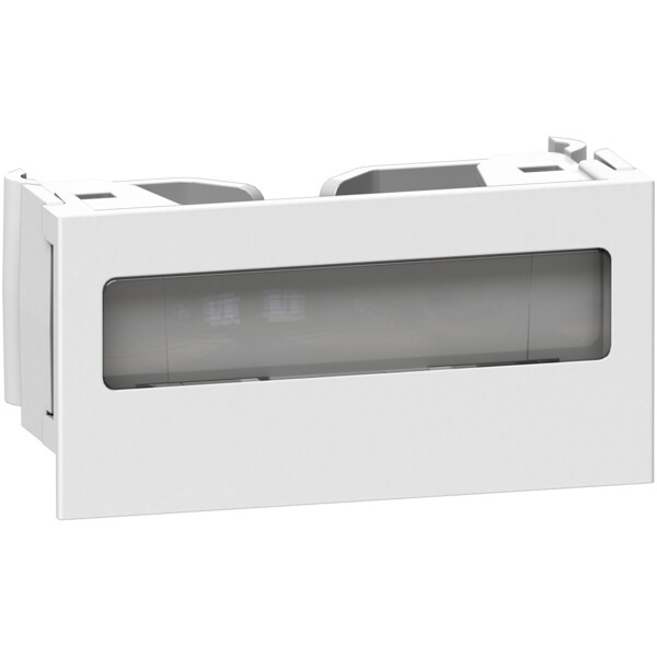 Optiline 45 - clip de verrouillage pour goulotte - porte etiquette - blc polaire - Schneider Electric - ISM10920P