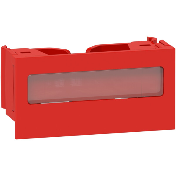 Optiline 45 - clip de verrouillage pour goulotte - porte etiquette - rouge - Schneider Electric - ISM10923