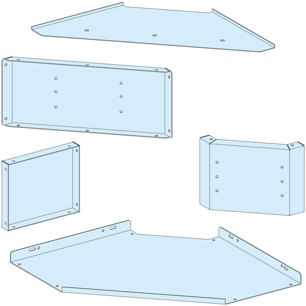 Prismaset p active - kit angle linergy bs tableau à 90 deg.-ip30-peint. ral spé - Schneider Electric - LVS08713AX