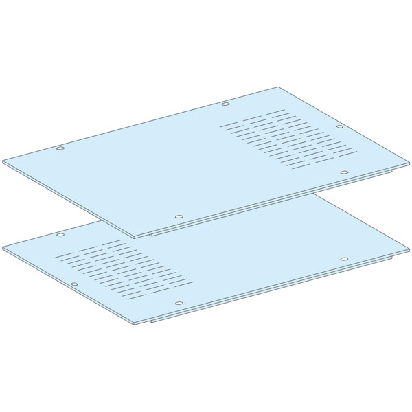 Prismaset p active - panneau fond-2 demi pann. ventilés-ip30-l800-peint. ral spé - Schneider Electric - LVS08738AX