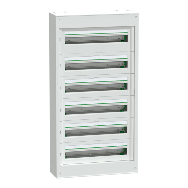 Prismaset s - coffret saillie plastique & métal 6 rangées 24 modules - Schneider Electric - LVSST624