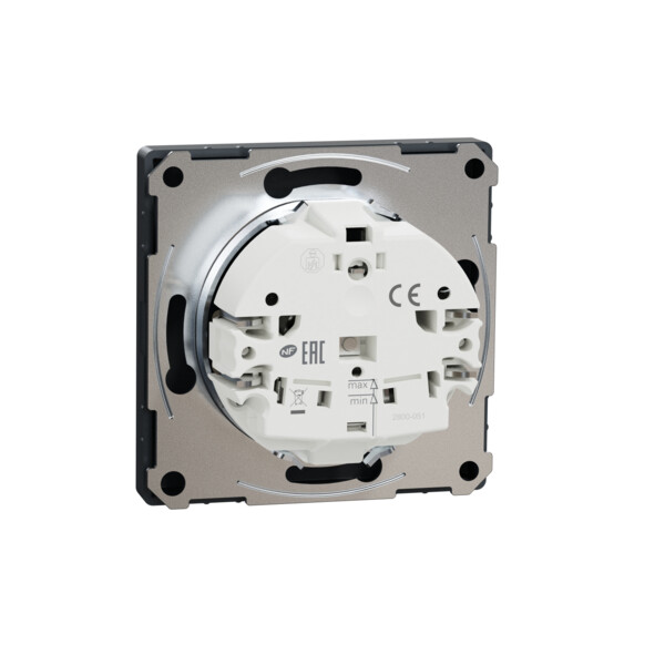 D-life - prise de courant 2p+t - fr - méca + enjoliveur - anthracite - Schneider Electric - MTN2500-6034