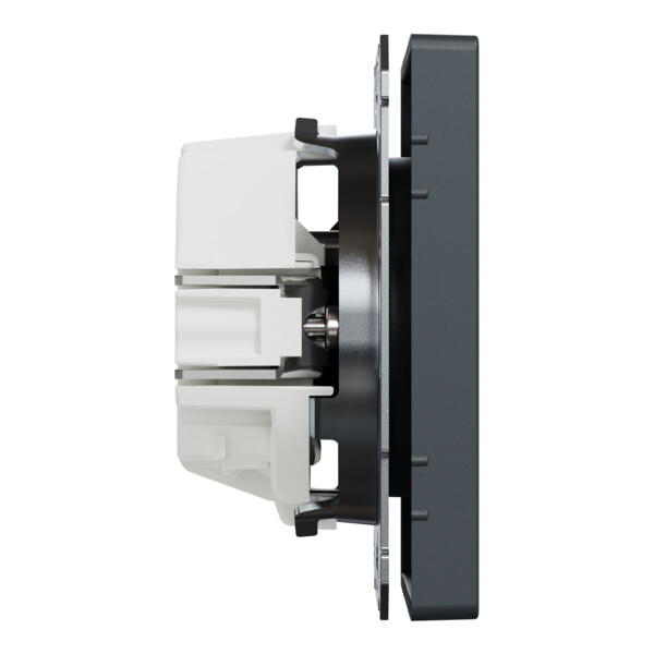 D-life - prise de courant 2p+t - fr - méca + enjoliveur - anthracite - Schneider Electric - MTN2500-6034