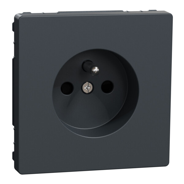 D-life - prise de courant 2p+t - fr - méca + enjoliveur - anthracite - Schneider Electric - MTN2500-6034