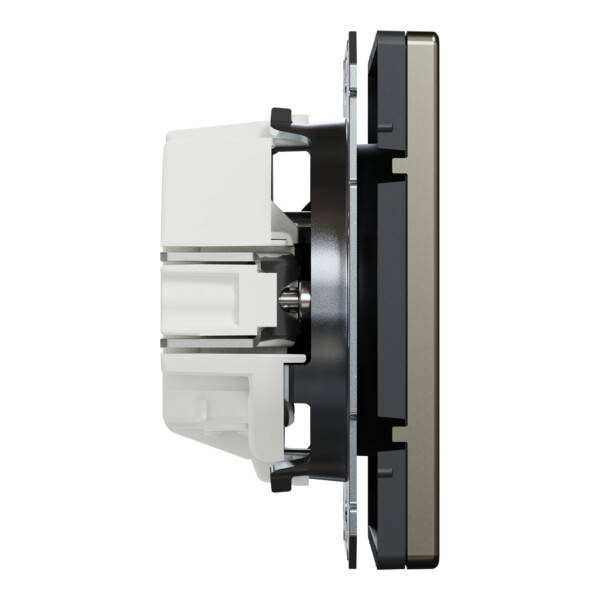 D-life - prise de courant 2p+t - fr - méca + enjoliveur - métal nickel - Schneider Electric - MTN2500-6050