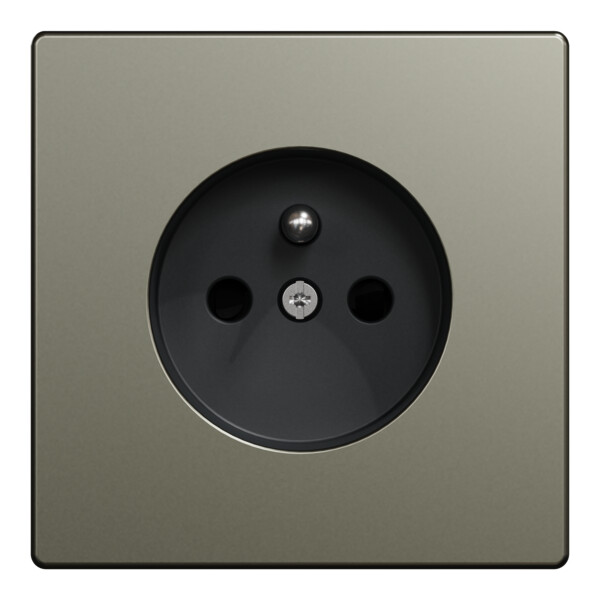 D-life - prise de courant 2p+t - fr - méca + enjoliveur - métal nickel - Schneider Electric - MTN2500-6050