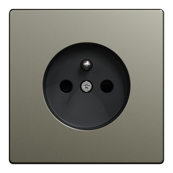 D-life - prise de courant 2p+t - fr - méca + enjoliveur - métal nickel - Schneider Electric - MTN2500-6050