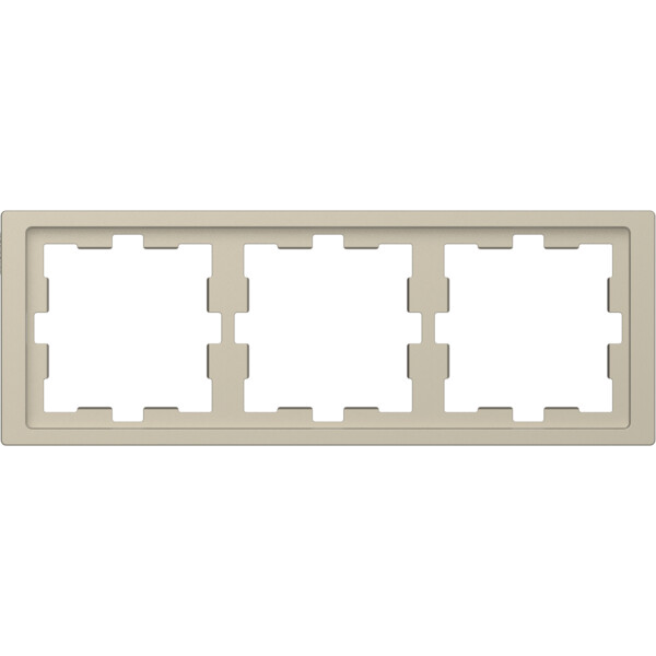 D-life - cadre de finition - blanc sable - 3 postes - Schneider Electric - MTN4030-6533