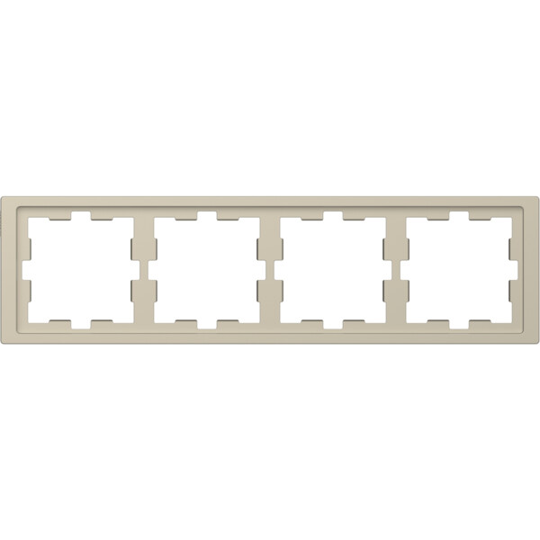 D-life - cadre de finition - blanc sable - 4 postes - Schneider Electric - MTN4040-6533