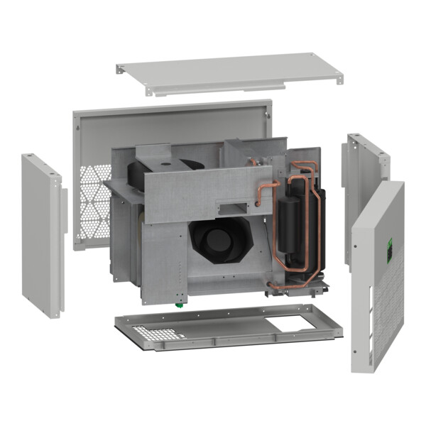 Climasys cu - climatisation d'armoire - toit - 4kw - 3 poles - 380/460v ip54 - Schneider Electric - NSYCU4K3P4RDG