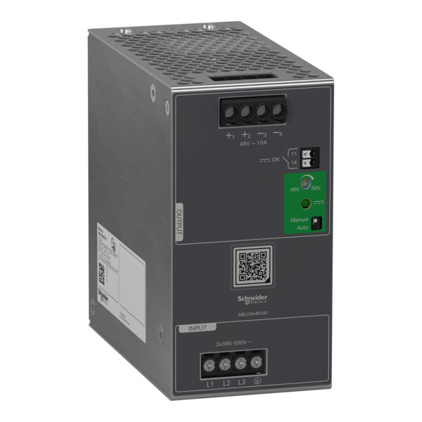 Modicon - alimentation - sortie 48vdc - 10a - 3 phases - universelle - Schneider Electric - ABLU3A48100