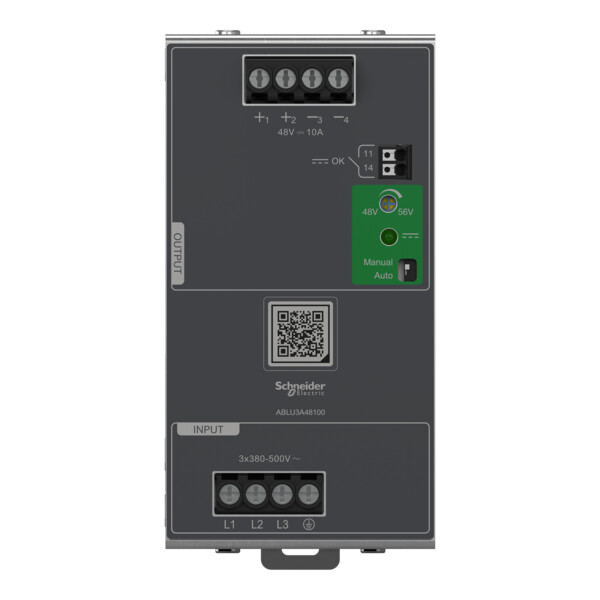 Modicon - alimentation - sortie 48vdc - 10a - 3 phases - universelle - Schneider Electric - ABLU3A48100