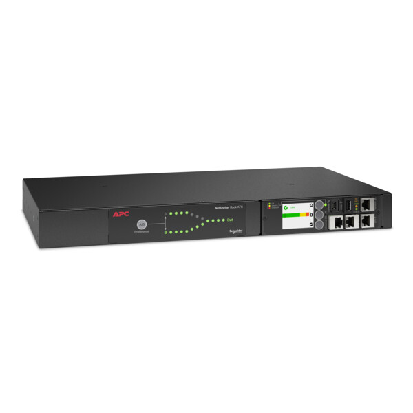Rack ats, 230v, 16a, 2 entrées iec 309, 1 sortie iec 309 - Schneider Electric - AP4422A