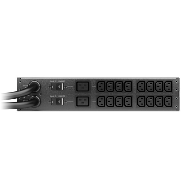 Rack ats, 230v, 32a, entrée iec 309, 16 sorties c13, 2 sorties c19 - Schneider Electric - AP4424A