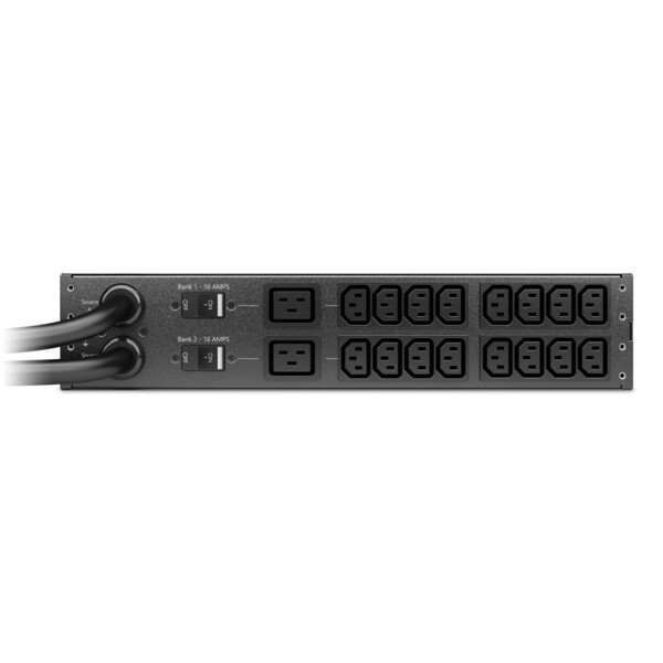 Rack ats, 230v, 32a, entrée iec 309, 16 sorties c13, 2 sorties c19 - Schneider Electric - AP4424A
