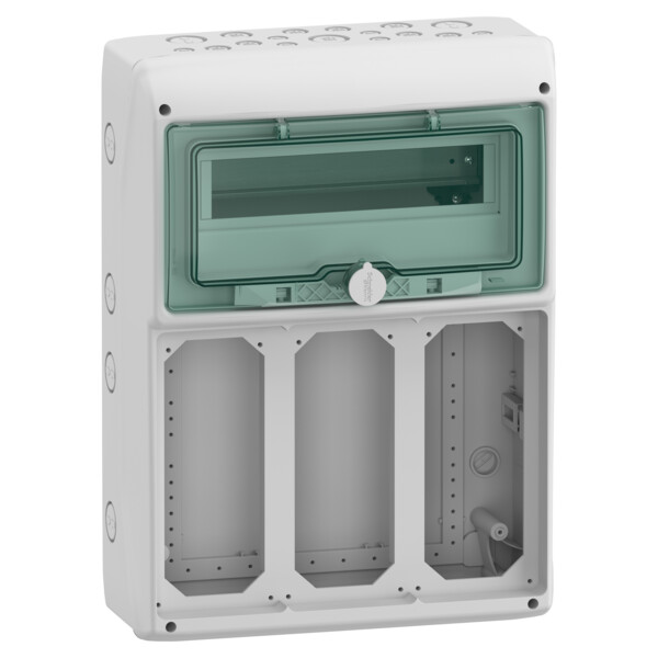 Mureva coffret pour prises block 340x460mm 12+1 modules x 3 ouvertures 103x225mm - Schneider Electric - 13162M