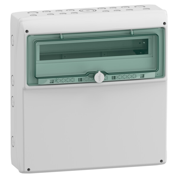 Mureva coffret polyvalent face lisse 18+1 modules 448x460mm - Schneider Electric - 13168M
